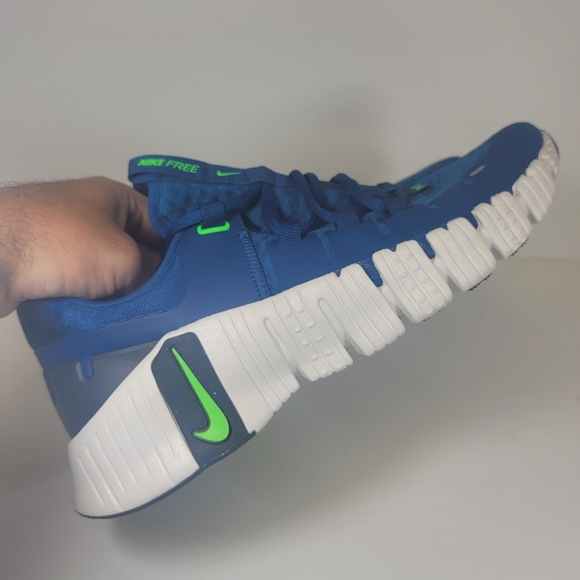Nike Free Metcon 5 Court Blue Mens Size 9.5 Training Shoes DV3949-401 Sneakers - Picture 5 of 11